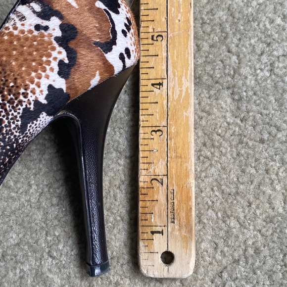 Aldo Animal Print Pony Hair Heels, Size 39 - Picture 6 of 9